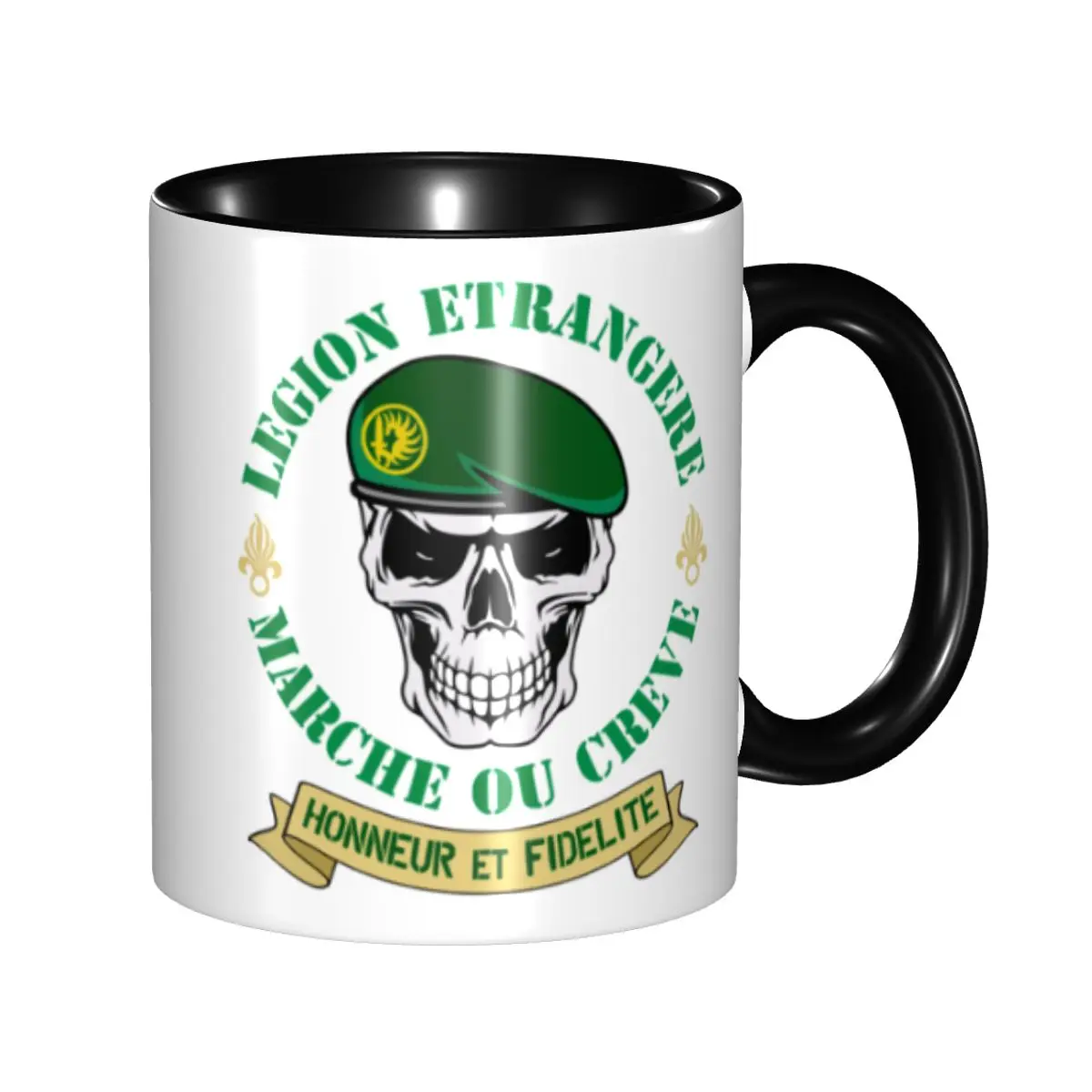 

Personalized Foreign Legion Etrangere French Parachute Regiment Coffee Mugs DIY Ceramic Milk Tea Cup