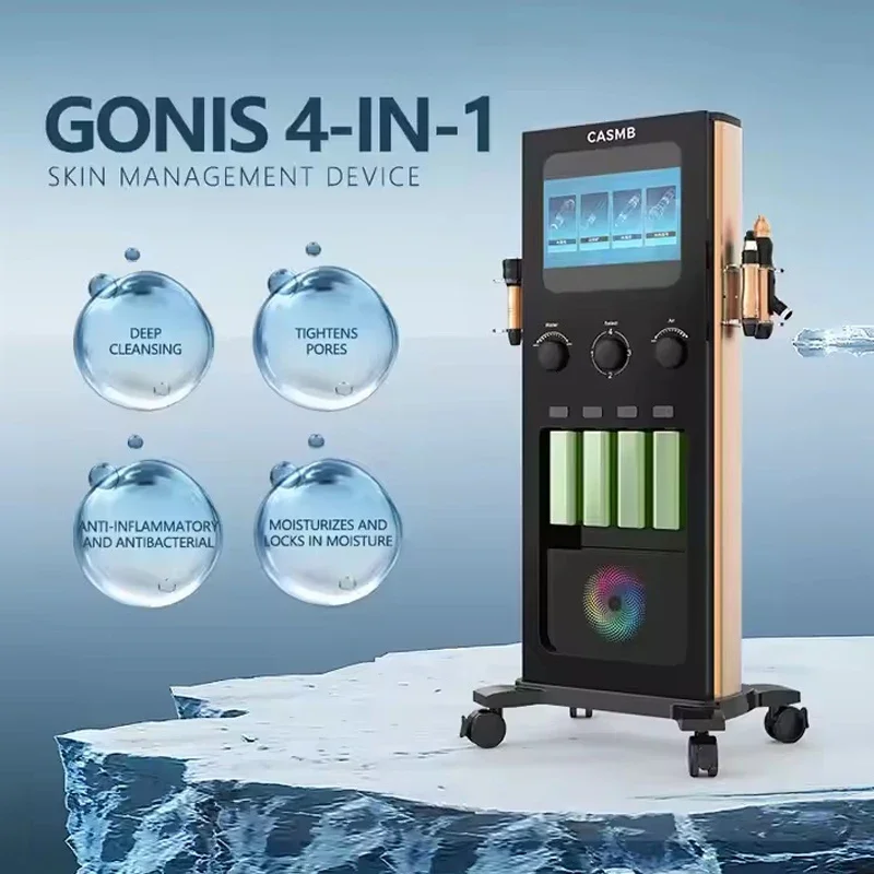 

2025 Newest 4 in 1 Hydro Dermabrasion Oxygen Jet Peel Hydra Aqua Peeling Skin Care Cleaning Hydro Facial Machine