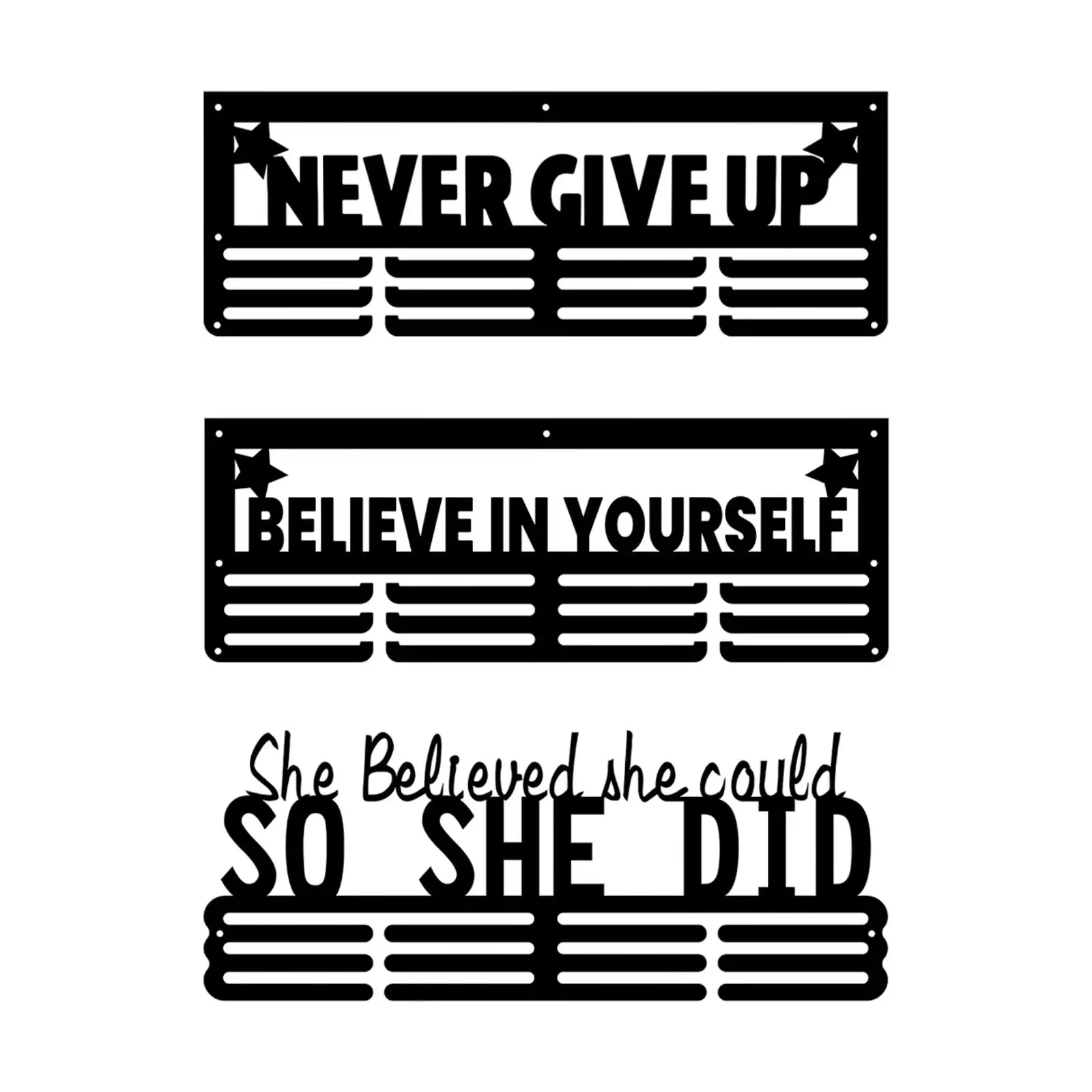 Metal Hanger Display Wall Mounted Display Hanger Rack Frame for Sports Award