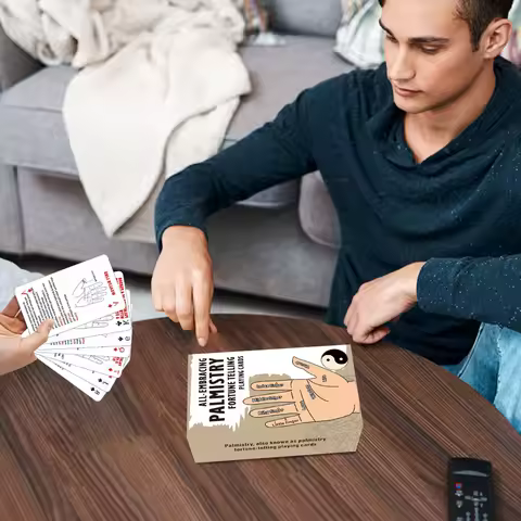 Palmistry Fortune Telling Playing Cards 54 Cards Playing Oracle Deck Tarot Cards Oracle Poker Card Self-discovery Tool