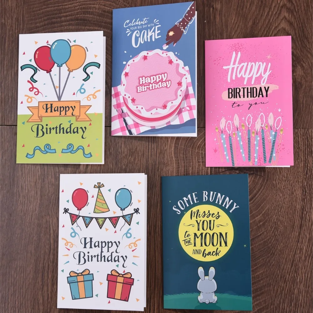 

15*20cm Greeting Cards with Envelopes 15 Unique Design Blank Inside Encouragement Cards Note Cards with Sealing Stickers