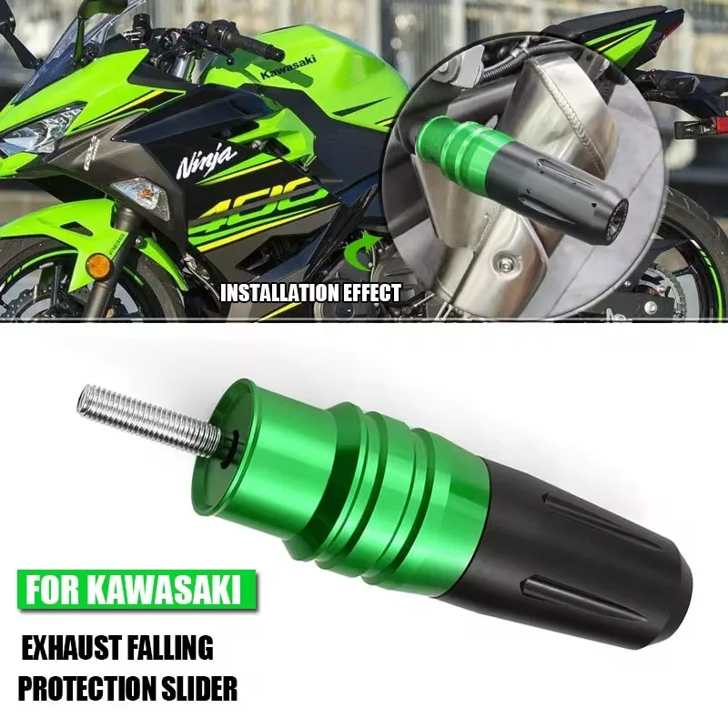 Motorrad rahmen Auspuff Schieber Crash Pad für kawasaki z800 z750 z900 z1000 z300 z250 ninja 250 300 z1000 z1000sx er6 er6f