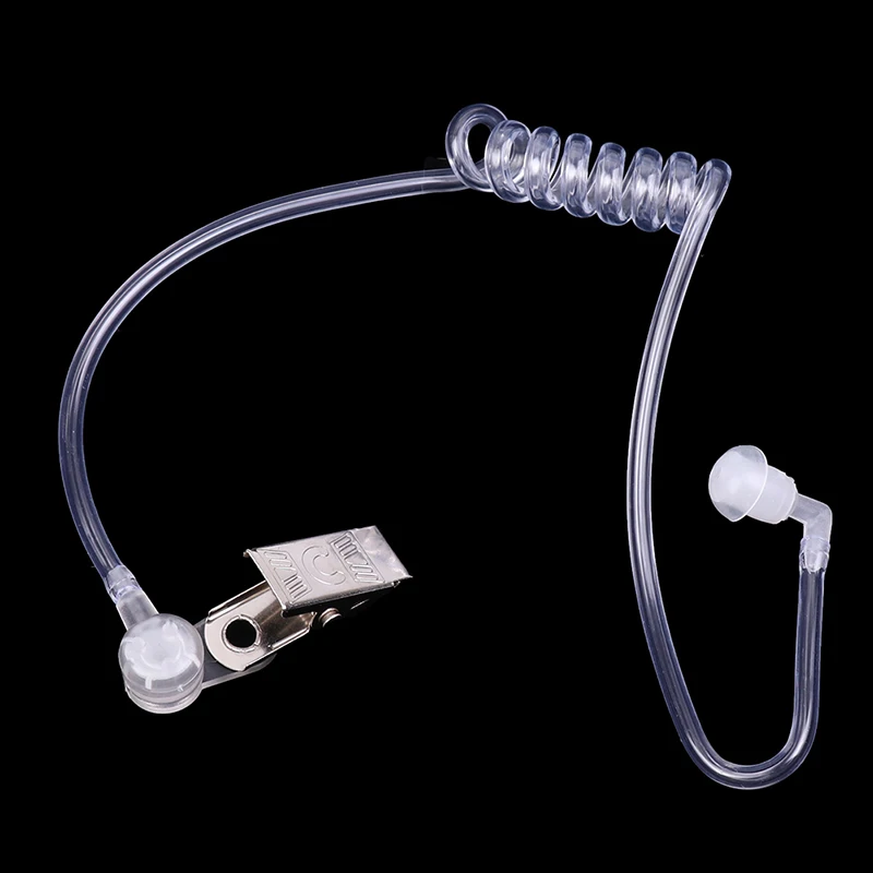 

Acoustic Air Tube Earplug With Metal Clip For Two-Way Radio Walkie Talkie Earpiece Headset