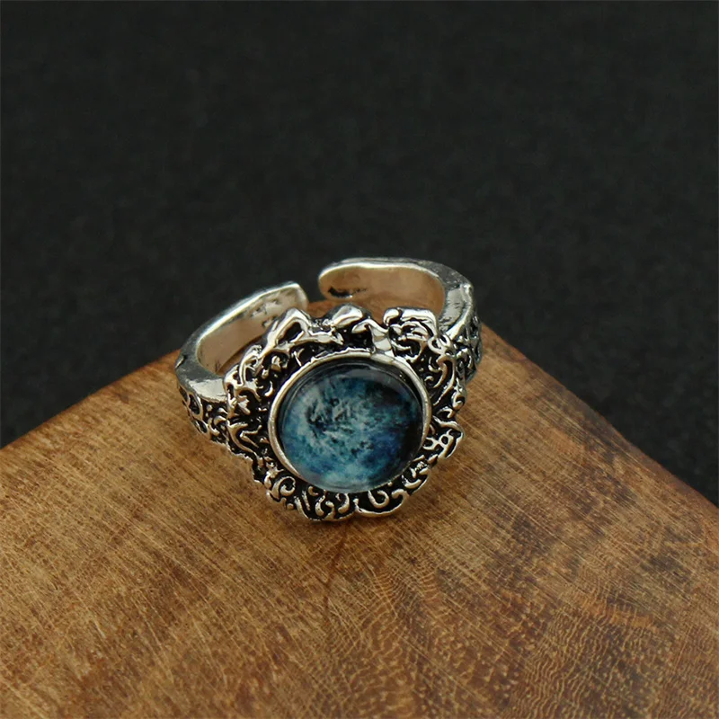 Game Dark Moon Ring Spectral Steed Whistle Ring Melina Summon Torrent Tool Adjustable Finger Rings for Women Men Jewelry