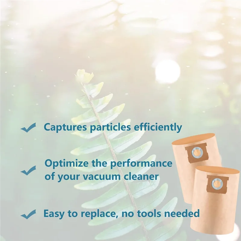 AY03-12Pack DXVA19-4101 كيس لجميع الغبار لمكانس المتجر الرطبة/الجافة سعة 6-10 جالون DXV06P DXV09P DXV10P DXV10S DXV10SA DXV10SB