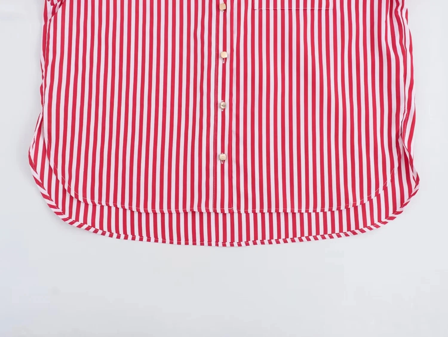 Loose Svel Striped irt JNLEAOG Autumn New Women's Faion Street Sle Polyester Long Sve Regular Length Girls' irt