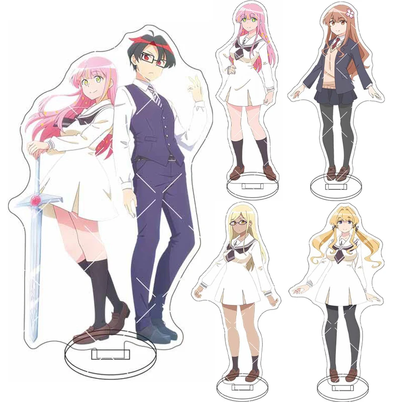 16CM Anime Hanaori-san Still Wants to Fight in the Next Life Figur Hanaori Mitia Satsuki Mako Acryl-Ständer Cosplay-Ornamente Geschenke
