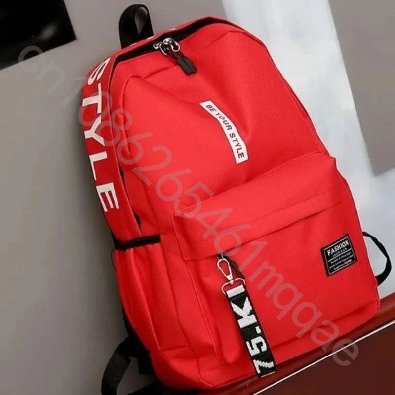 حقيبة ظهر عصرية للرجال والنساء حقيبة ظهر لطلاب المدارس الثانوية ذات سعة كبيرة النسخة الكورية من th