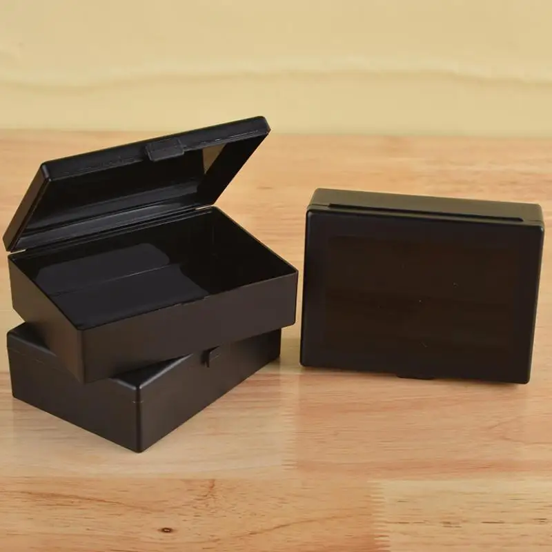 New Transparent Plastic Storage Box Photocards Small Card Storage Box Desk Organizer Box Classification Box Stationery