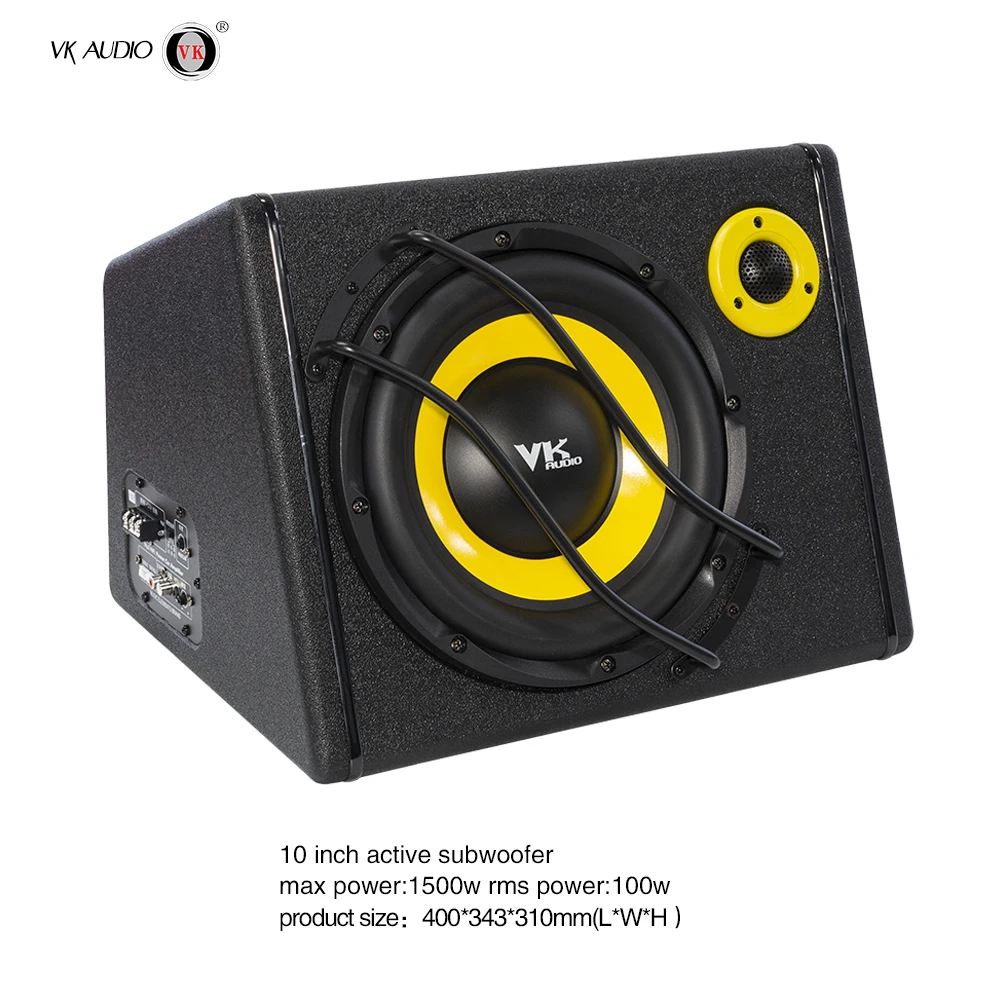 Factory Direct Sales of VK 10 Inch Active Subwoofers High-Power 5000W MAX Single Coil Car Subwoofers for Backroad Choppers