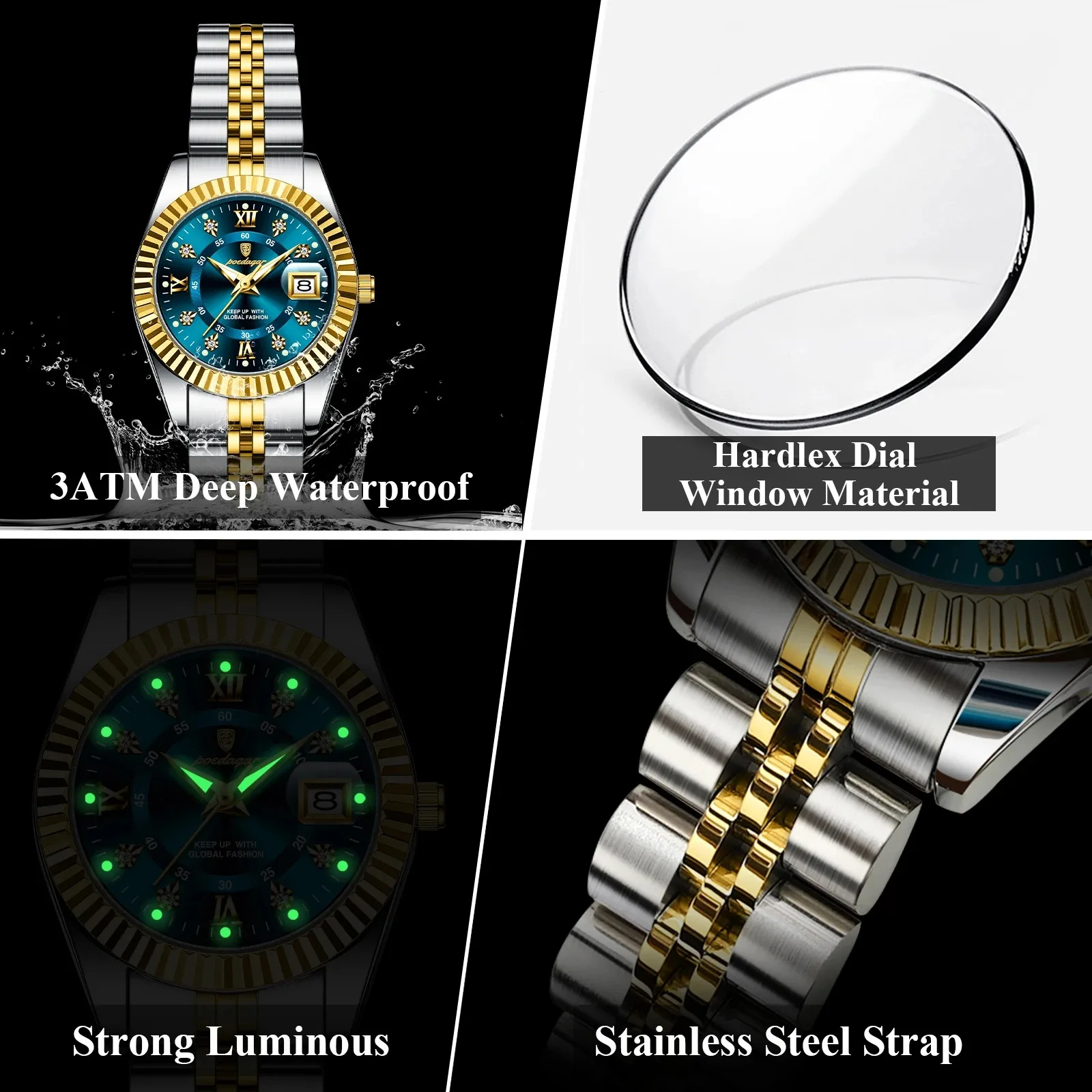 28MM Fashion Quartz Wristwatches Elegante Ladies Watches For Woman Luxury Designer Gold Diamond Watch Women Gifts Reloj Mujer