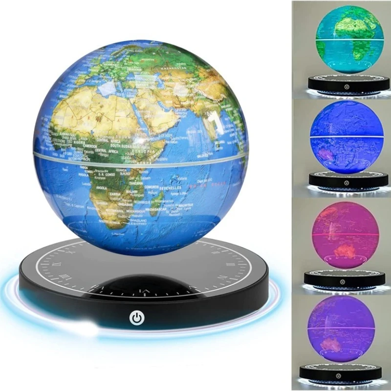 

Floating Globe Magnetic Levitating Globe 360° Rotating Globe World Map for Home Office Gift for Kids Teacher Husband Colleague