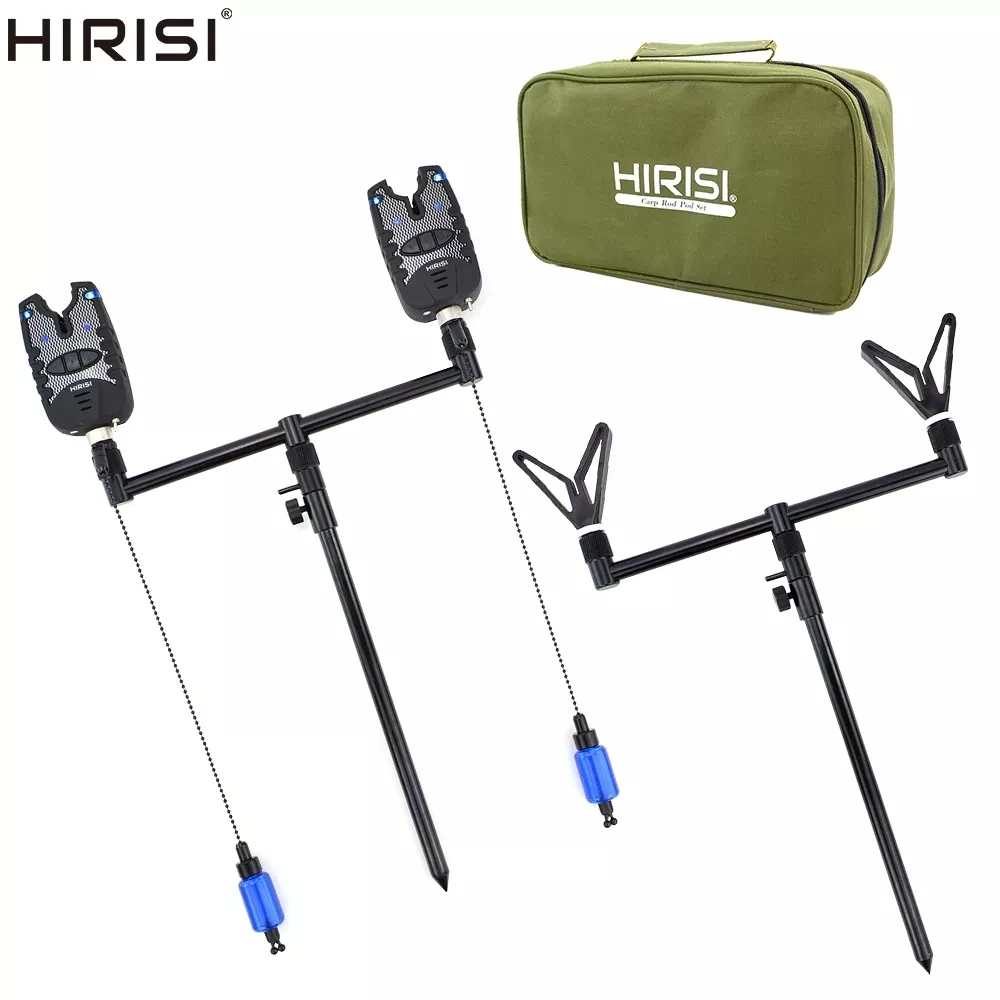 

Carp Fishing Tackle Set Bite Indicator and Fishing Alarm Swinger Rod Pod Support Bank Stick Carry Bag