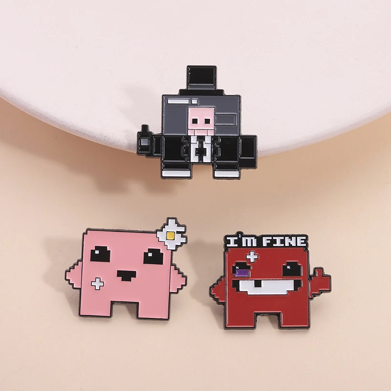 RPG شخصيات اللعبة المينا دبابيس Deltarune Susie كريس كبير العينين الوحش لعبة بكسل أرقام دبابيس شارة التلبيب مجوهرات هدايا #2