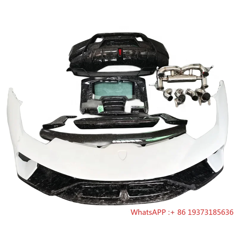 Performante Style Forged Half Carbon Fiber Body Kit with Exhautst Pipe for Lamborghini Huracan Bodykit LP610 LP580