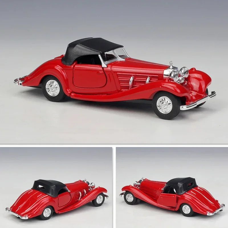 WELLY 1:36 Mercedes Benz 1936 500K Alloy Model Car Diecast Metal Pull-back Model Vehicles