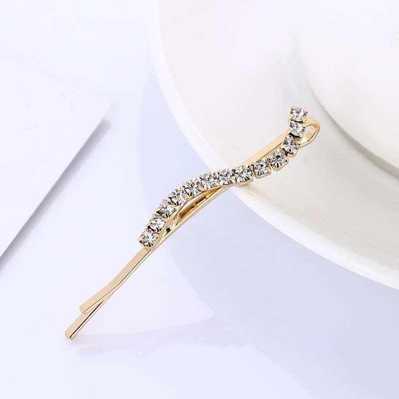 6pcs Ladies Simple Fashion Hairpin Sparkle-Diamond Hair Accessory Set