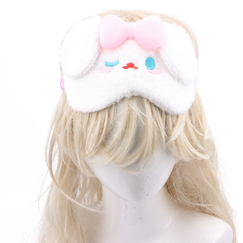 Lunch Break Sleep Ladies Eye Protection Kawaii Sanrio Cinnamoroll Plush Eye Mask Anime Cinnamoroll Blackout Eye Mask