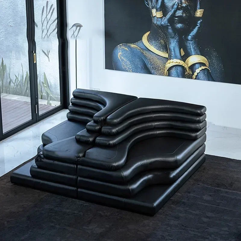 Custom Cream Straight Living Room Sofas Modern Floor Reclinable Organizer Couchs Unusual Ergonomic Sofa Para Sala Furnitures