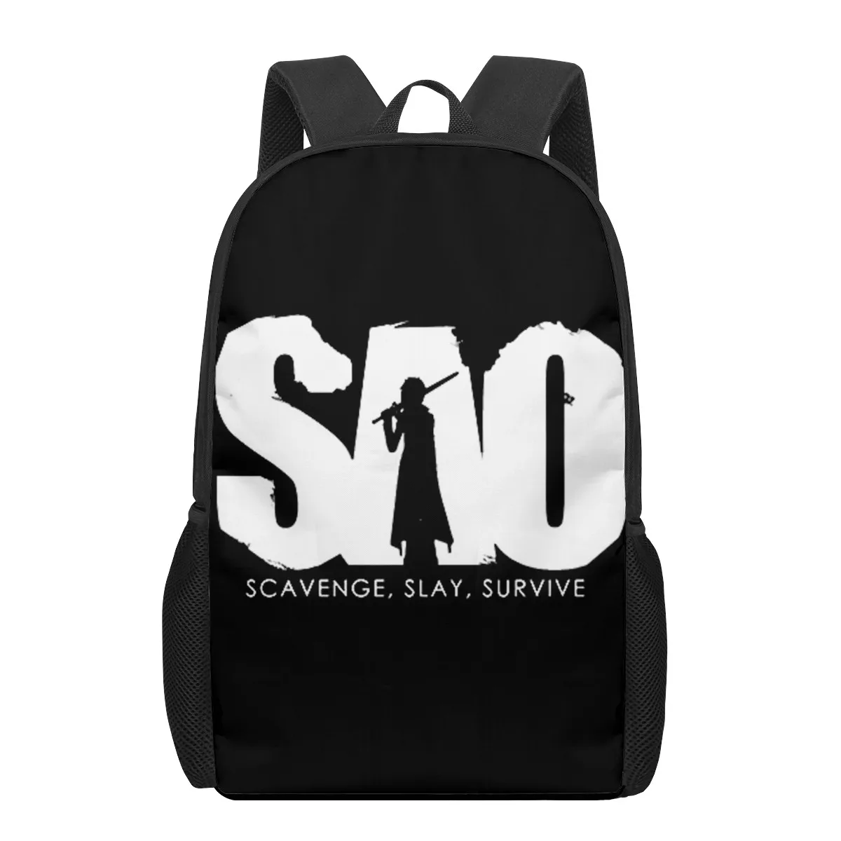 Anime Sword Art Online 3D-Druck Schultaschen für Jungen Mädchen Grundschüler Rucksäcke Kinder Büchertasche Schulranzen Rucksack