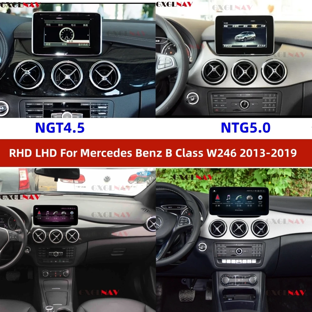 

Автомобильная магнитола 12,3 дюймов для Mercedes Benz B Class W245 2011-2012 и W246 2013-2019 256G Android 13 GPS CarPlay, мультимедийный плеер, головное устройство