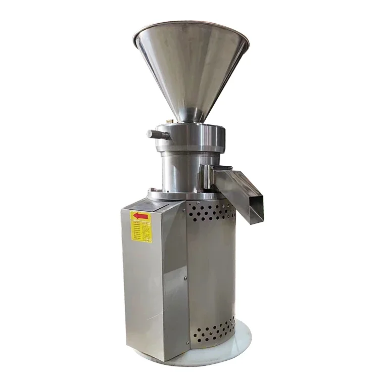 Small Sesame Paste Tahini Sauce Grinding Colloid Mill Almond Nut Peanut Butter Making Machine