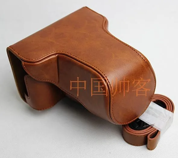 بو الجلود كاميرا حالة حقيبة قبضة حزام ل فوجي فيلم فوجي X-A7 X-A5 XA7 XA5 XM1 XA10 XA20 16-50 مللي متر 18-55 مللي متر عدسة