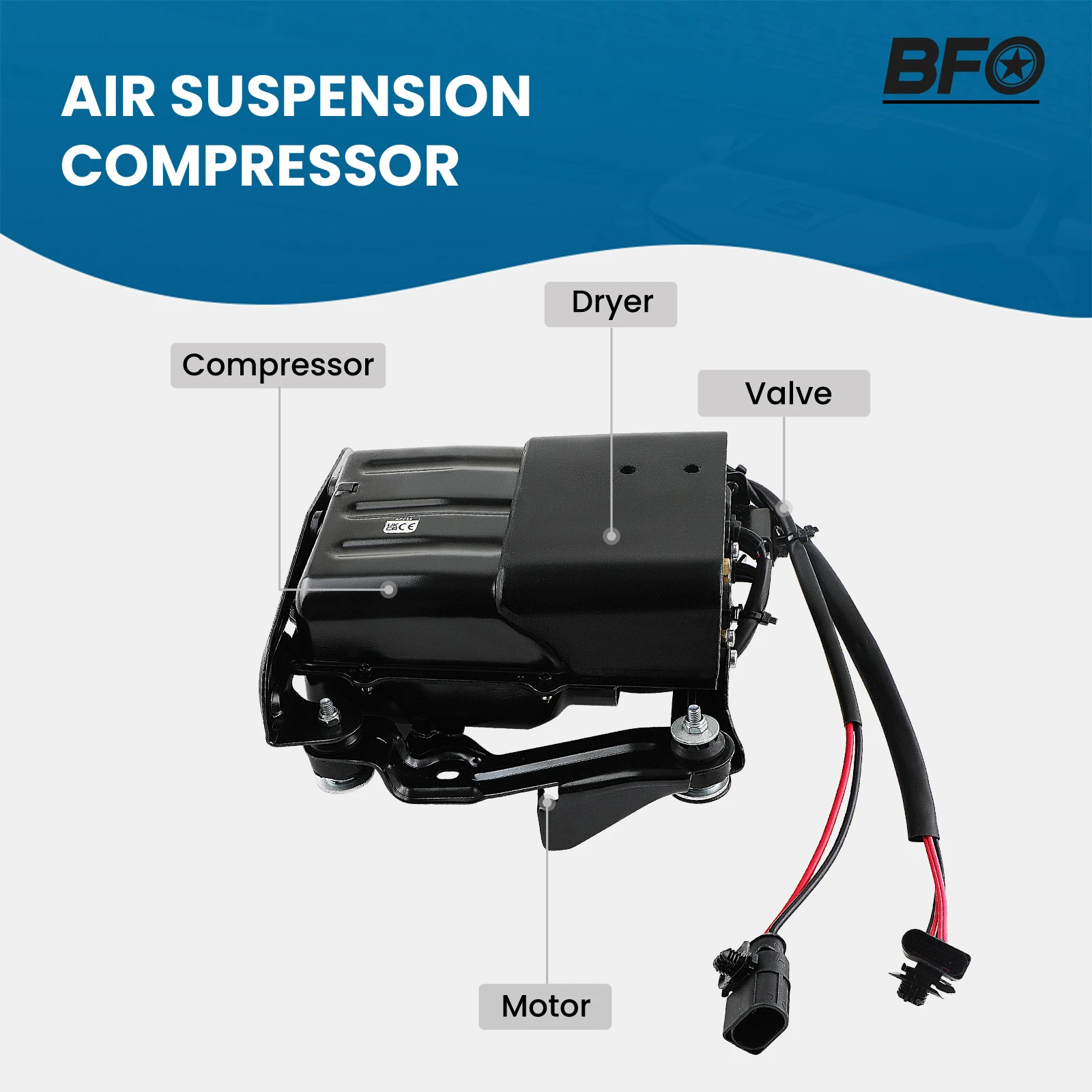 AIR SUSPENSION COMPRESSOR FOR Porsche Panamera 970 10-15 97035815107 with RelayShock Absorber Parts