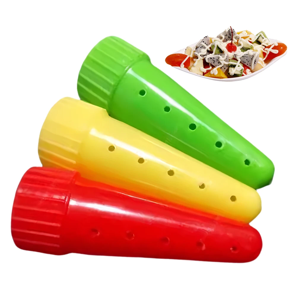 

Nozzle Salad Sauce Dispenser Leak-proof Sauce Bottle Salad Pour Spout Sauce Bottles Squeeze Pourer Kitchen Silk Flower Tool