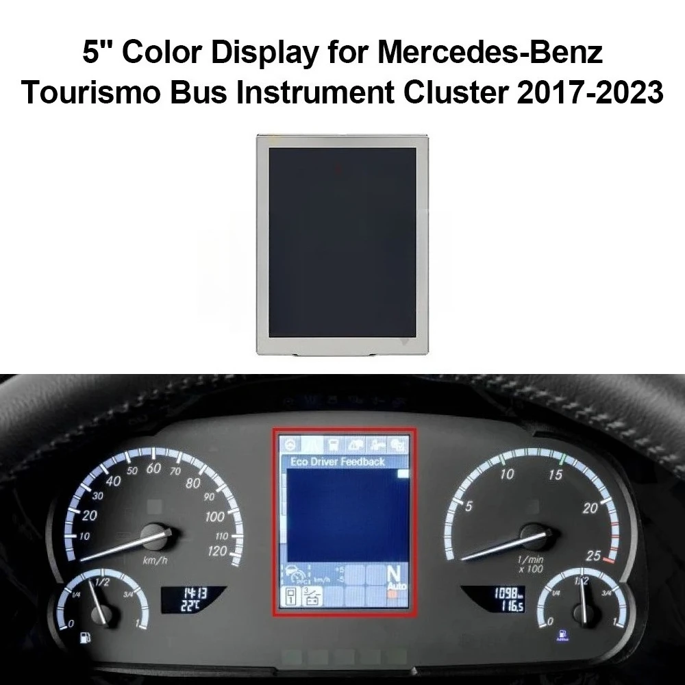 

5" and 4.2" LCD Display for 2017-2023 Mercedes Benz Tourismo Bus Actros Instrument Cluster Dashboard Repair