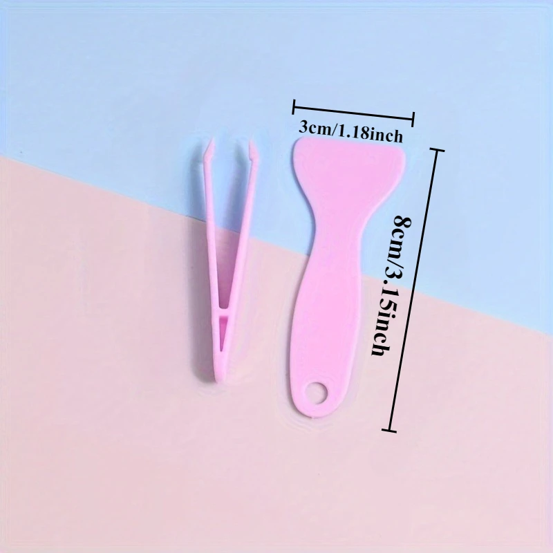 2pcs/ set Scrapbook Sticker, Hand Account Tools, Tweezers Scraper, Multi-tool Stationery DIY Junk Journal Album School Supplies