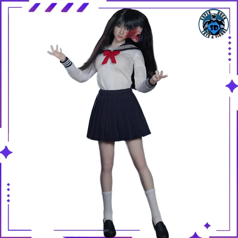 

Новый запас SUPER DUCK SET085 1/6 Ito Runji Tomoe Horror Girl Мобильная женская модель солдата Ужас Кукла Игрушка Подарочный орнамент Украшение