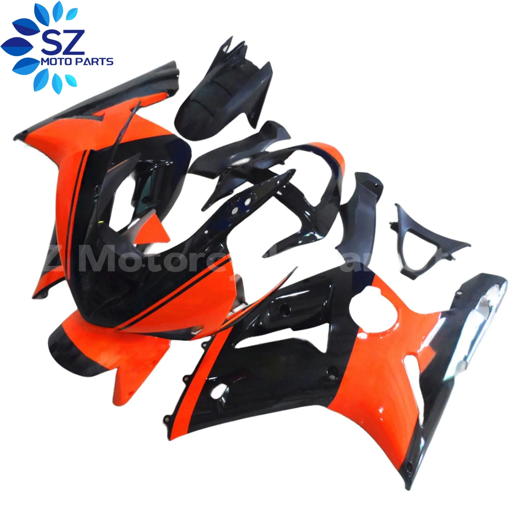 

Fit For ZX6R 2003-2004 Bodywork painted Motorcycle 636 03-04 Cowling Fairing Components Plastic Parts
