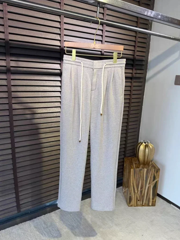 

BC 25aw Итальянские шерстяные брюки с эластичной резинкой на талии и шнурком