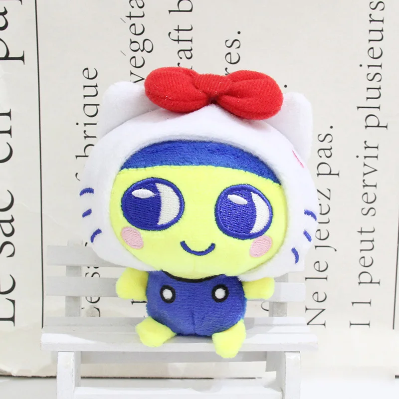 8-10cm Pet Anime Mametchi Plush Doll Keychain Cute Mimitchi Bag Doll Pendant Kuchi Pachi Cartoon Doll Adorable Girl Style