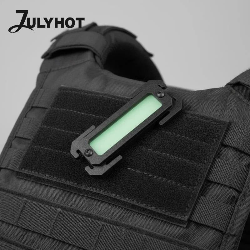 Glow In Dark  Tag Mounting Buckle Outdoor Backpack Light Absorbing Panel Luminous Identification Pat