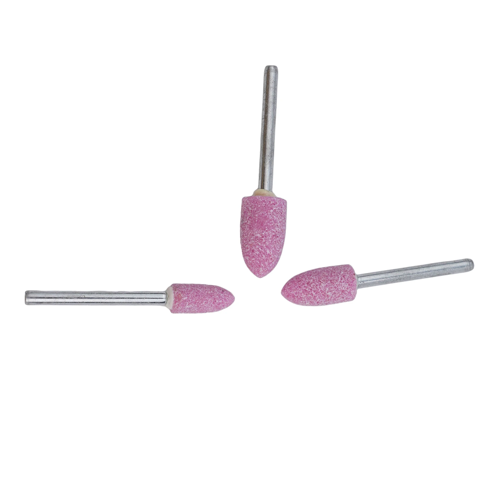 Многоцелевой электрический вращающийся инструмент, сверла для дизайна ногтей, сменная головка наждачной бумаги, 6 шт., красный корундовый материал, хвостовик 3 мм