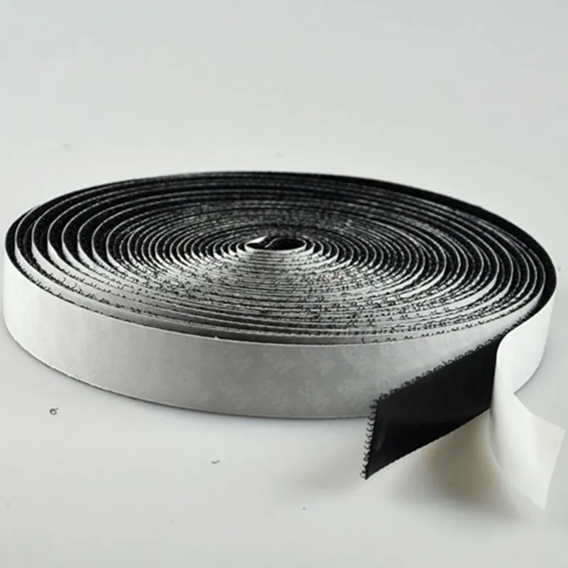 Fita autoadesiva forte do laço do gancho da fita de 2cm * 2rolls * 25m prendedor traseiro pegajoso do rolo do prendedor