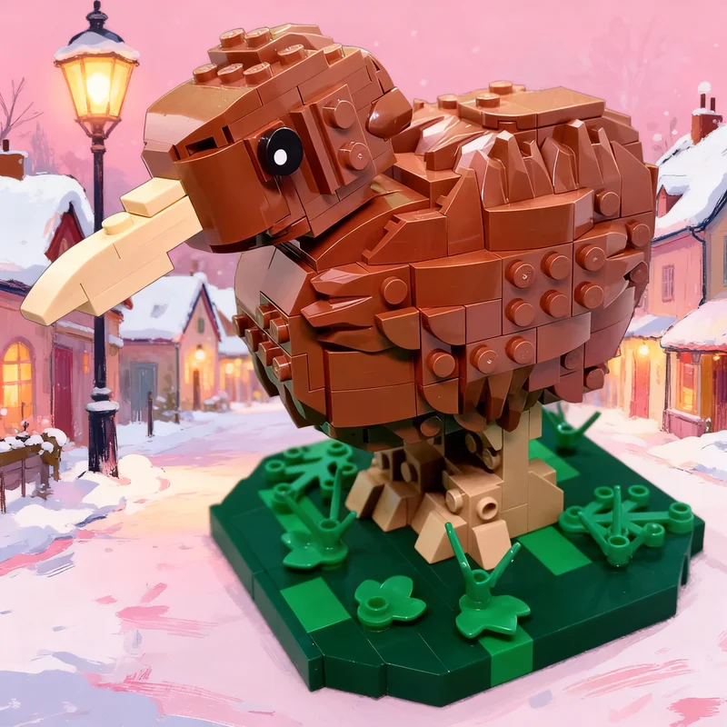 Art Craft Ideas For Christmas - 355 elementów MOC Rzeźby Kiwi Model