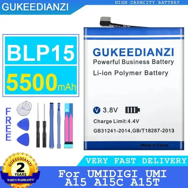 

Mobile Phone Battery Durable BLP15 Reliable Power For Umidigi Umi A15 A15C A15T 5500mAh