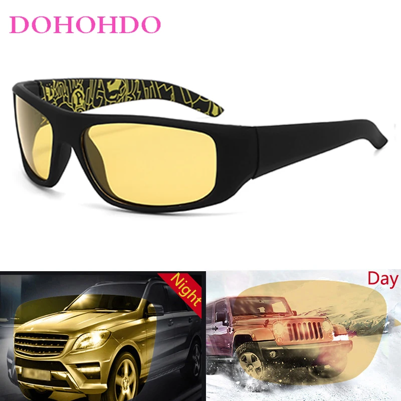 

Vintage Brand Designer Sports Fishing Night Vision Polarized Sunglasses Woman Driving Outdoor Anti-Glare Men Goggles UV400 Очки