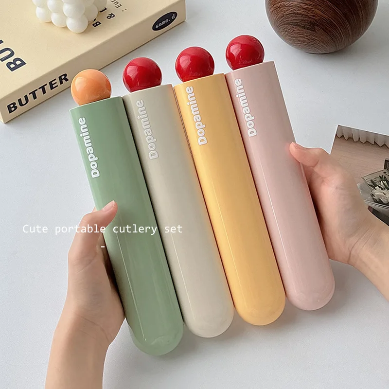 

Portable one-person storage box, tableware, chopstick box, personal box, chopsticks, spoon set.