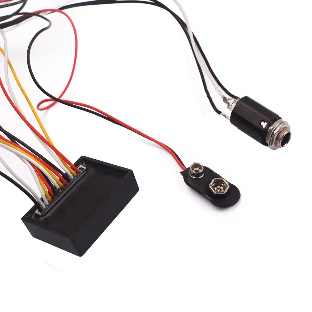 3 Band Equalizer Preamp Bass Guitar Wiring Harness Jb Pickup Set System-Iii 5 Potentiometers Active Bass Pickup - view 6