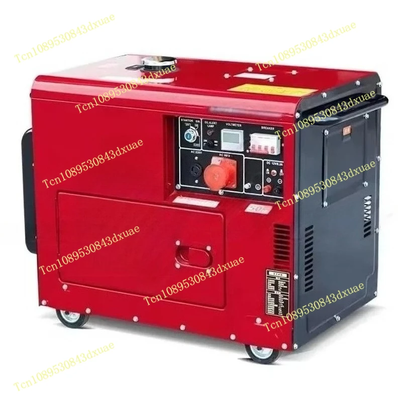 ALL COPPER 5/6/8/10/12kVA Silent Diesel Generator Air-Cooled Portable Power Station for Camping/Construction Backup Power Supply