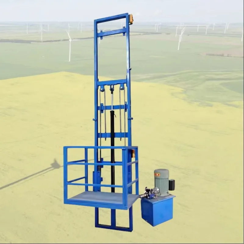 

[Best-Selling] Hydraulic Guide Rail Cargo Lift Elevator Hoist Warehouse Freight Elevator Electric Cargo Lift Platform