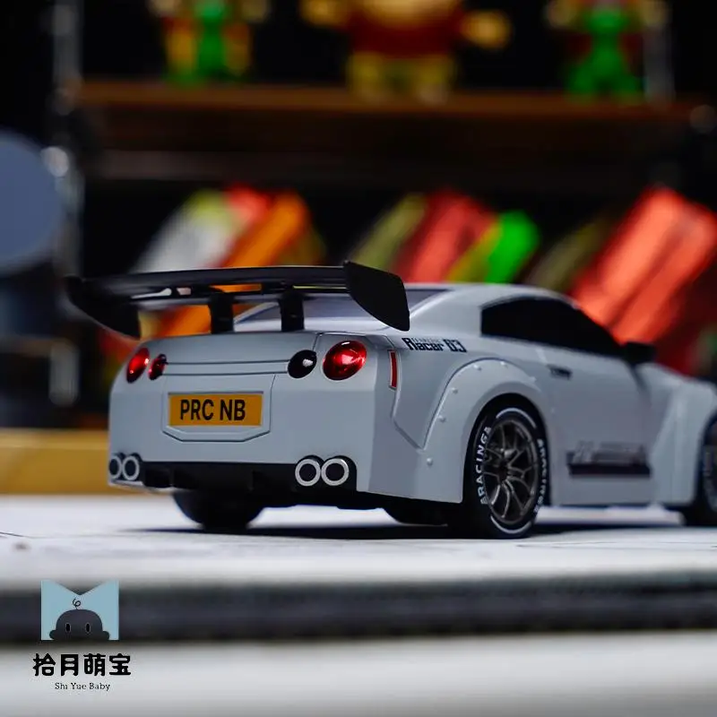 จําลอง GTR รุ่นรถสปอร์ต AIR FORCE สีเทา Full Scale Rc รีโมทคอนโทรลรถขั้นสูงความเร็วสูง Drift รถของเล่นเด็กรถ