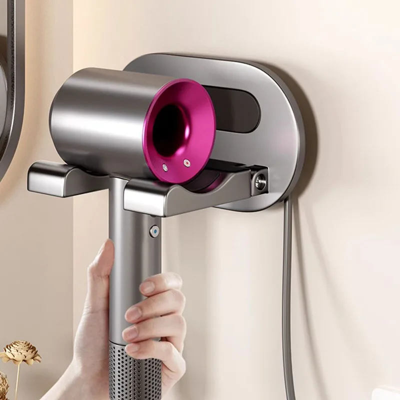 حامل مجفف الشعر، حامل مجفف الحائط، حامل فرد الشعر، صندوق منظم، حامل منفاخ المرحاض، ملحقات الحمام