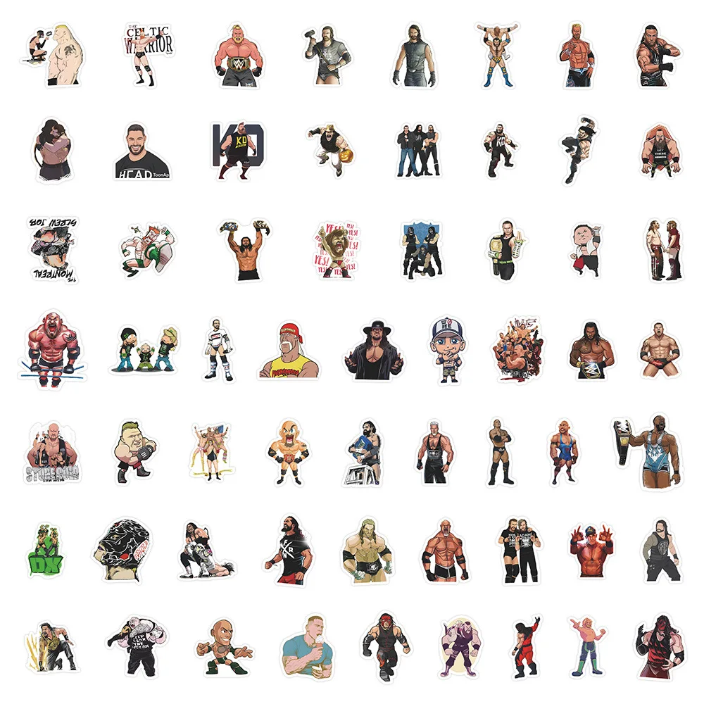 10/30/60 個スポーツレスリングパーソナライズされた落書き装飾ステッカー DIY ギター電話水カップスケートボード防水ステッカー