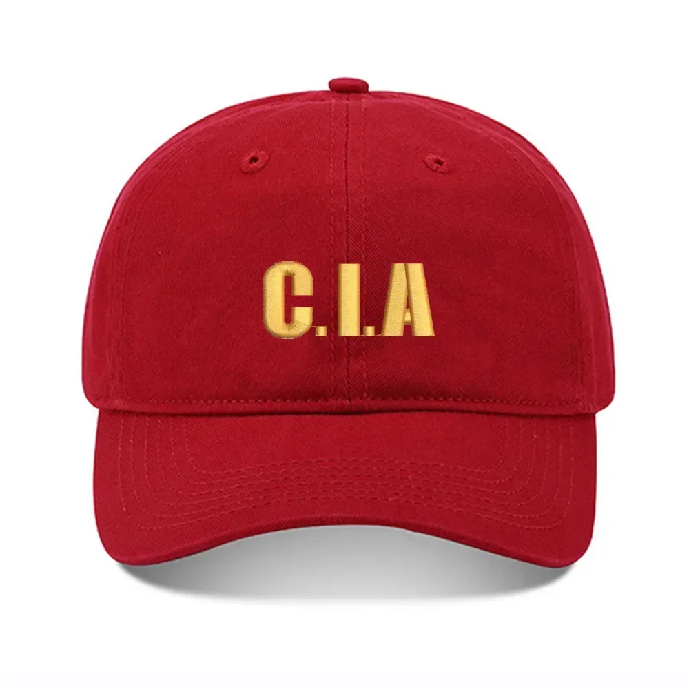 قبعة بيسبول ليبريرازي CIA وكالة الذكاء المركزي للجنسين قبعة بيسبول مطرزة من القطن المغسول قبعة قابلة للتعديل