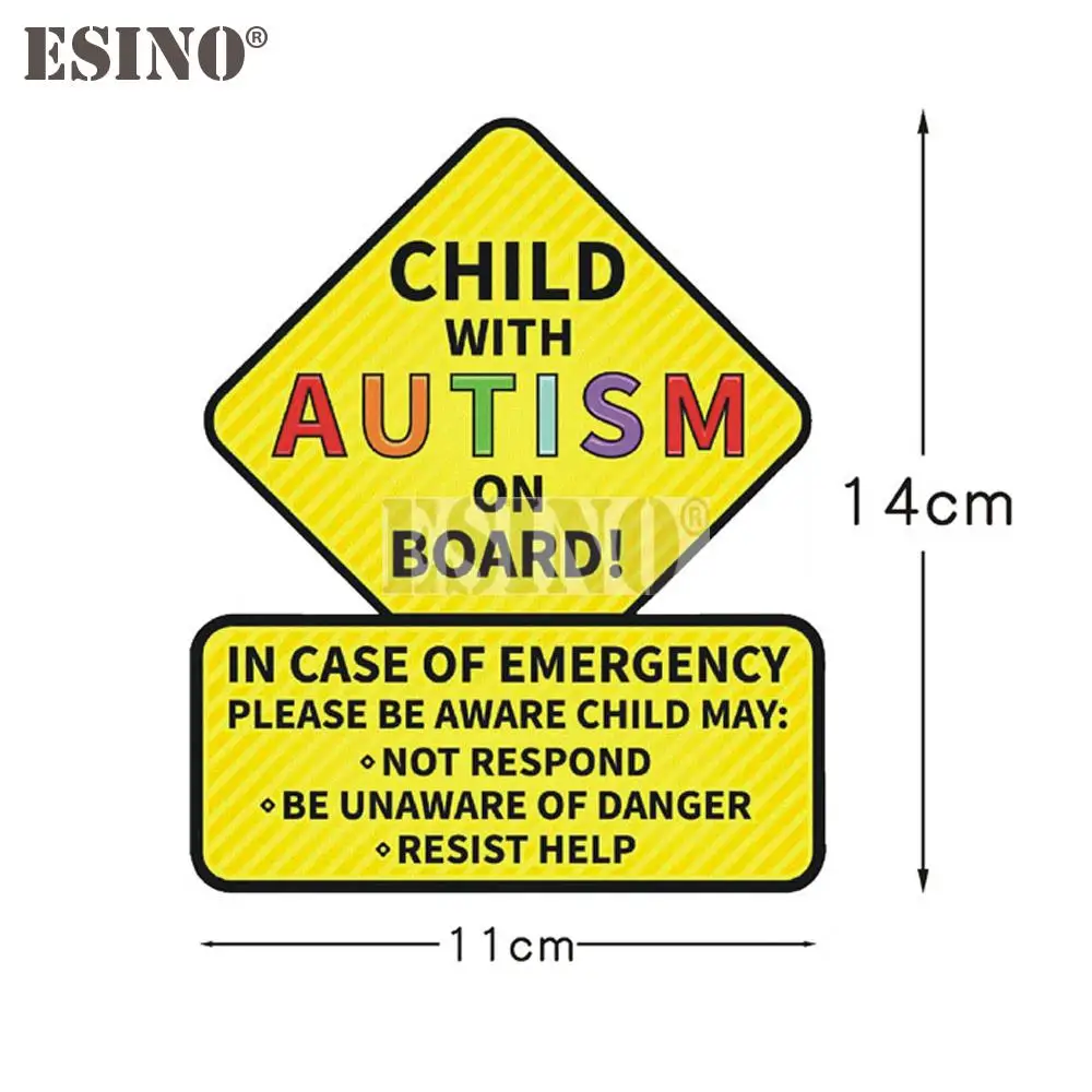 Car Styling Love for Autism Theme Creative Decorative Adhesive PVC Waterproof Sticker Car Whole Body Vinyl Decal